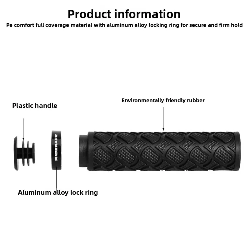 Puños goma antideslizantes para manillar bici MTB absorción impactos - imagen 2