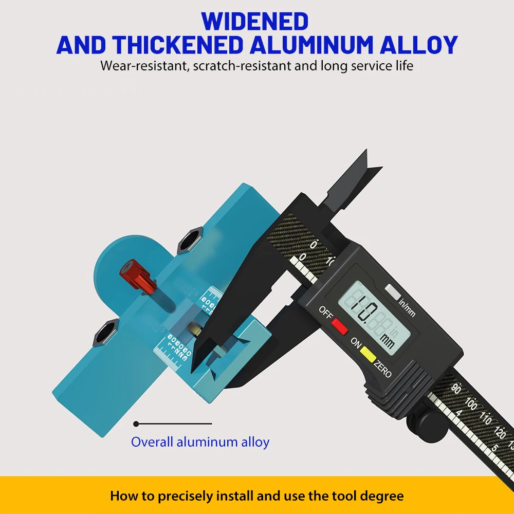 

3 in 1 Cabinet Door Mounting Jig with Base, Quick Positioning Hole Opening Cabinet Door Installation Tool for Wall & Base