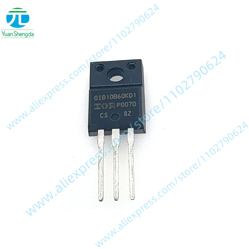 

5PCS New Original IRGIB10B60KD1 IGBT MOSFET 10A/600V TO-220F GIB10B60KD1