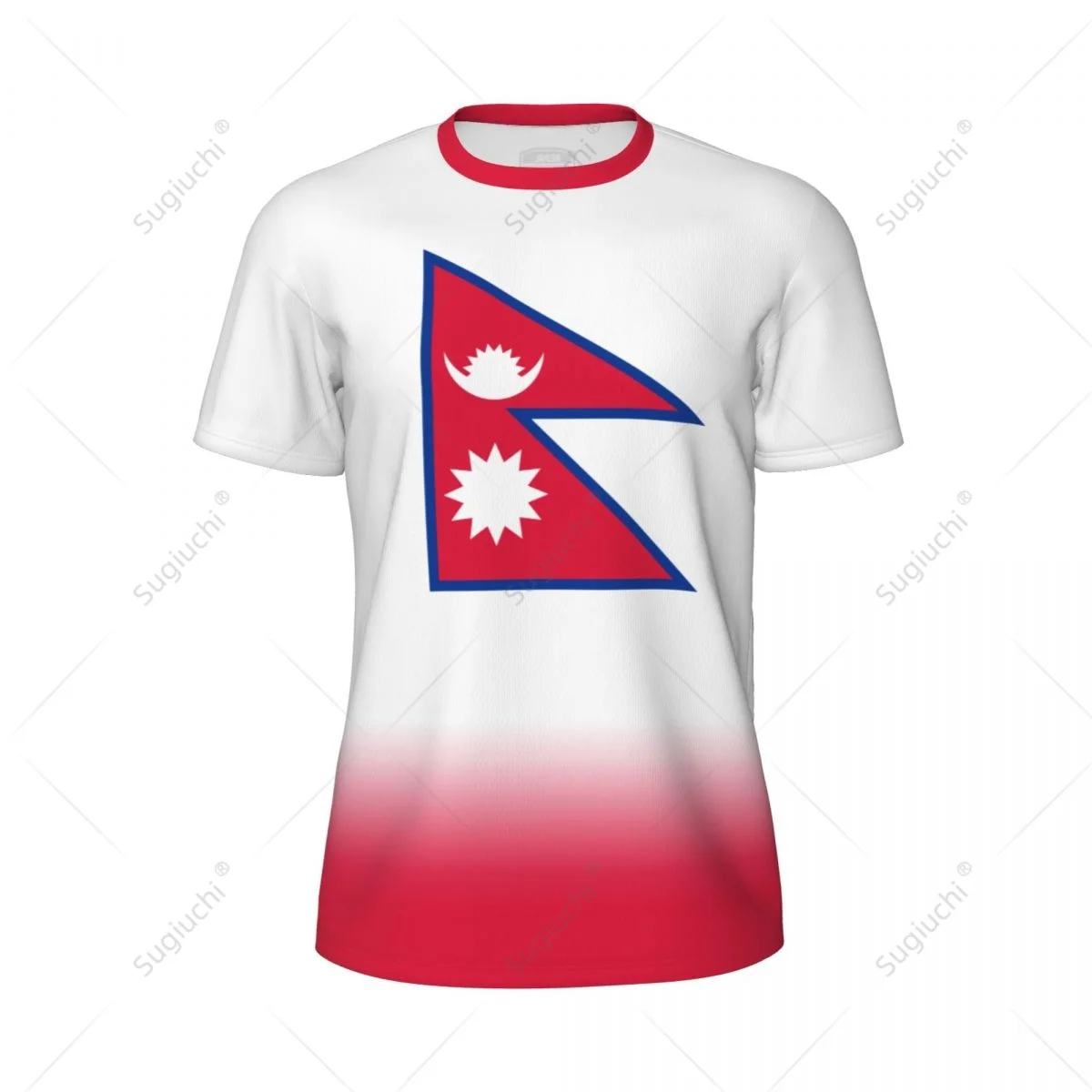 Camiseta de malla deportiva con bandera de Nepal para correr, fútbol, tenis, fútbol, camisetas de Fitness, camisetas impresas en 3D personalizadas