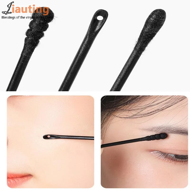 Tampone di cotone usa e getta per spremere l'acne Strumento per la rimozione dei punti neri Bastone per raschiare Estrattore di punti neri e brufoli Pulizia della pala del naso