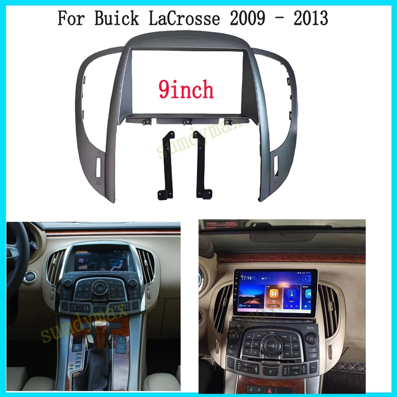 

9inch 2din Car Frame Fascia Adapter For Buick Lacrosse 2009-2012 car Radio Fascia Frame Adapter CD Panel Dash Trim Bezel