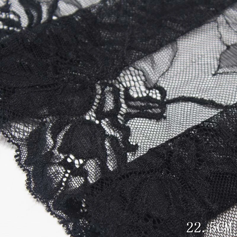 1 metro rosso nero fiore elasticizzato rifiniture in pizzo elastico per Lingerie reggiseno vestito cucito biancheria intima tessuti di alta qualità