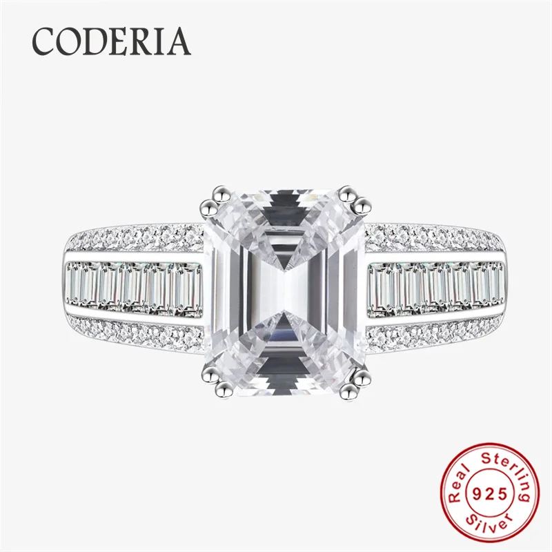 channel set emerald cut eternity bands