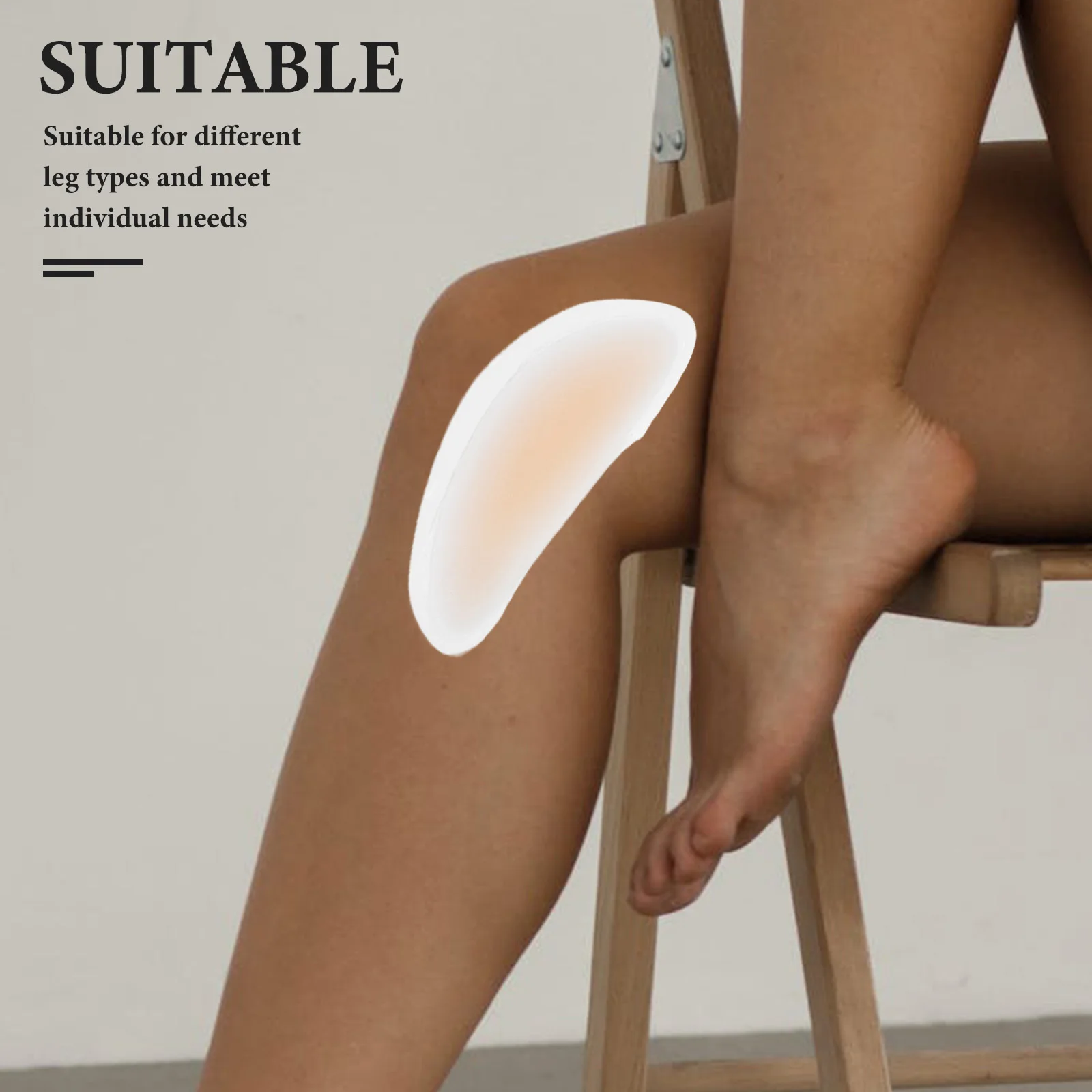 1Pairs سيليكون الساق مصحح منصات ذاتية اللصق الجلد لهجة العجل تشكيل منصات النساء العجل مصحح مستقيم الساق التصحيح الراحة #3