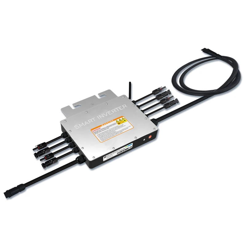 1200W/1400W Smart On-Grid Tie WiFi Micro Inverter Phone APP Remote Monit DC20-60V To AC120V 230V Auto Compatible Solar Invertor