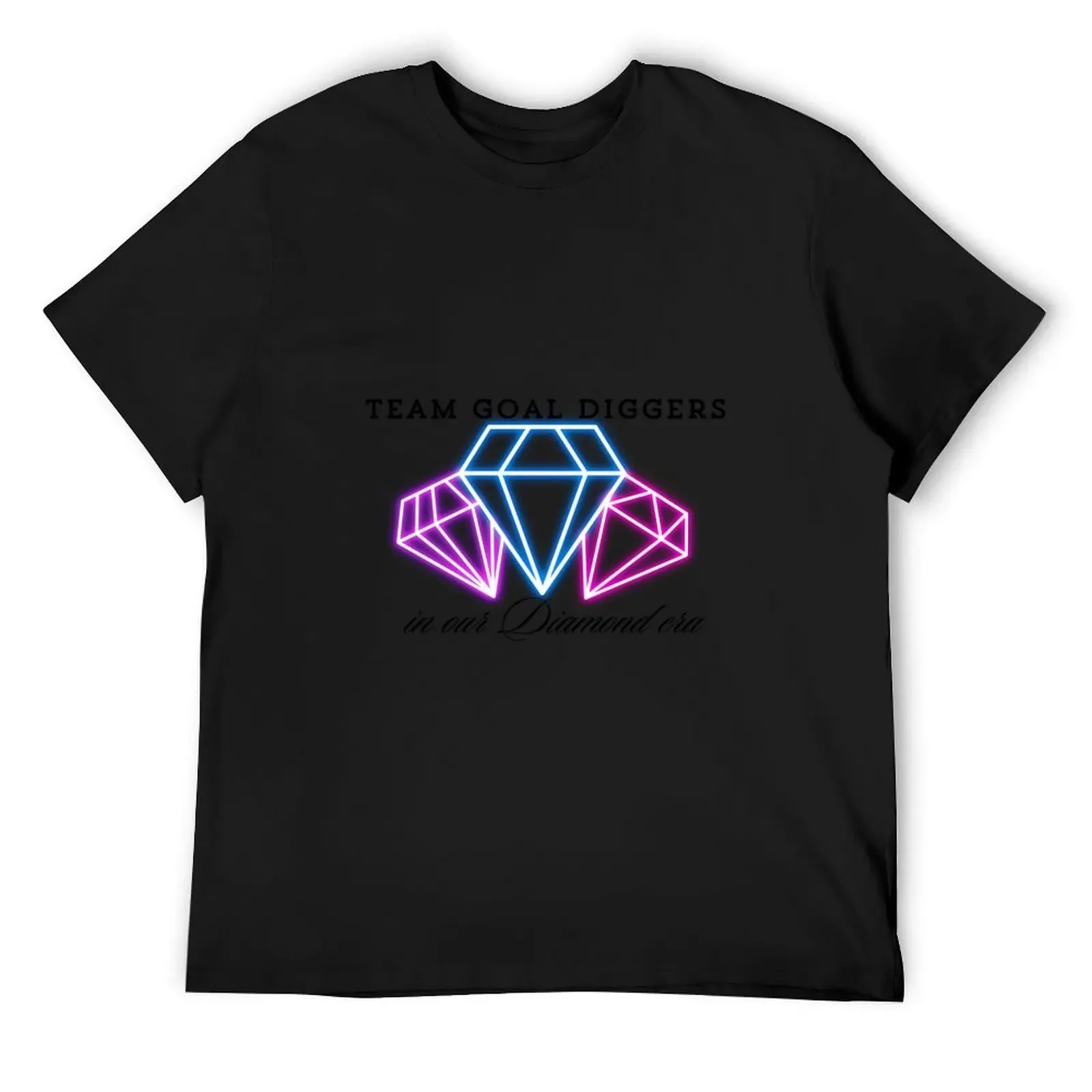 

Team Goal Diggers - Diamond Era Version 2 black font T-Shirt cotton graphic tees graphics t shirt men 100℅ cotton