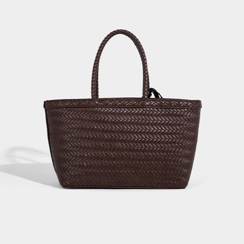 

Tote Bags for Women Luxury Designer Handbag Purse 2025 PU Imitation Braided Embossed Top Handle Underarm Shoulder Bag