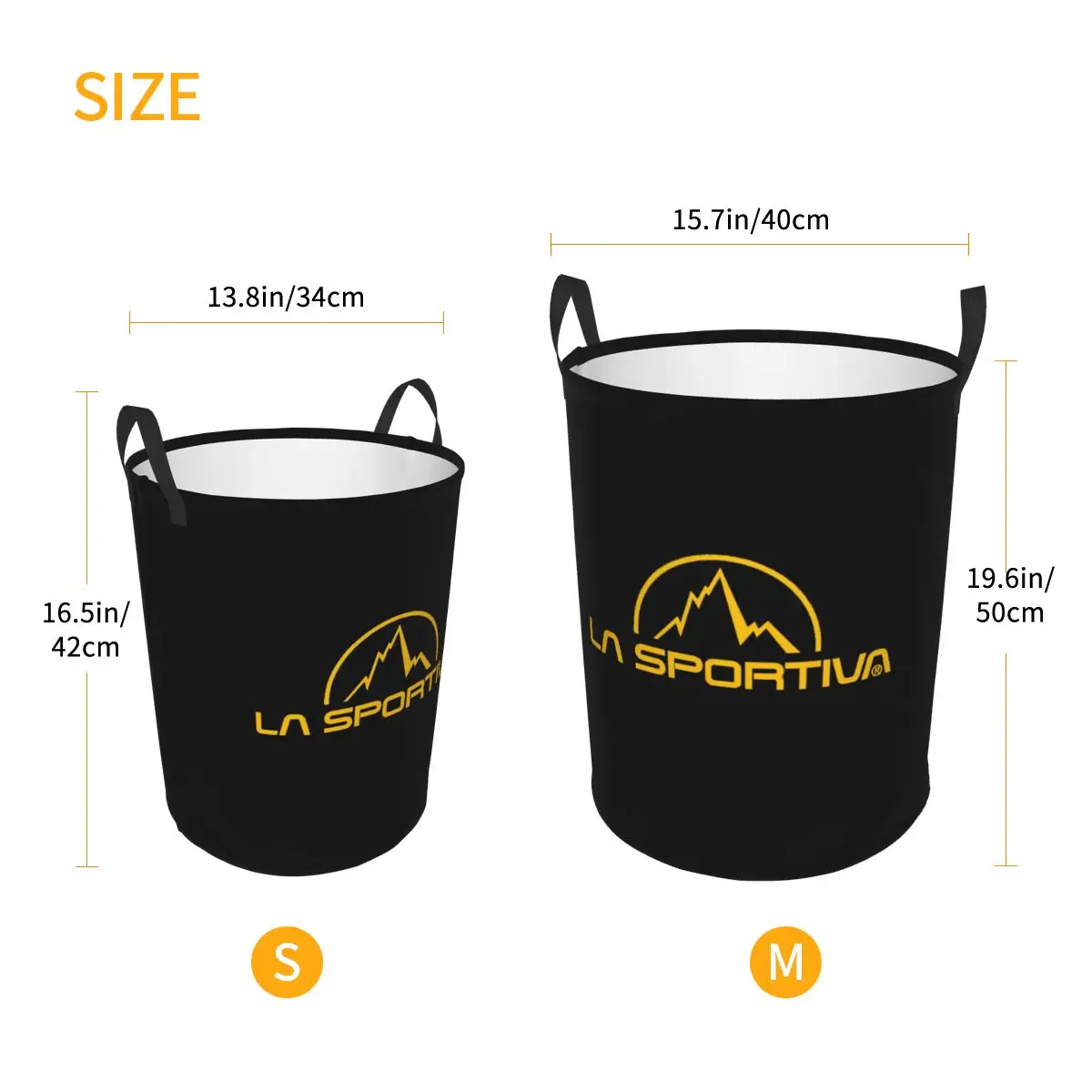 La Sportiva Logo Laundry Basket Foldable Climbing Clothes Hamper for Baby Kids Toys Storage Bag