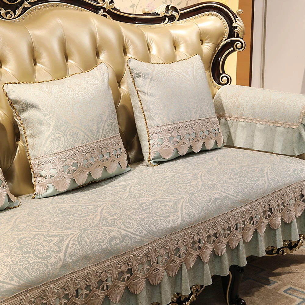 Retro Non-slip Sofa Cushion Seasons Universal Luxury Sofa Cover Armchair Towel Home Furniture Protector Jacquard Sofa Slipcover