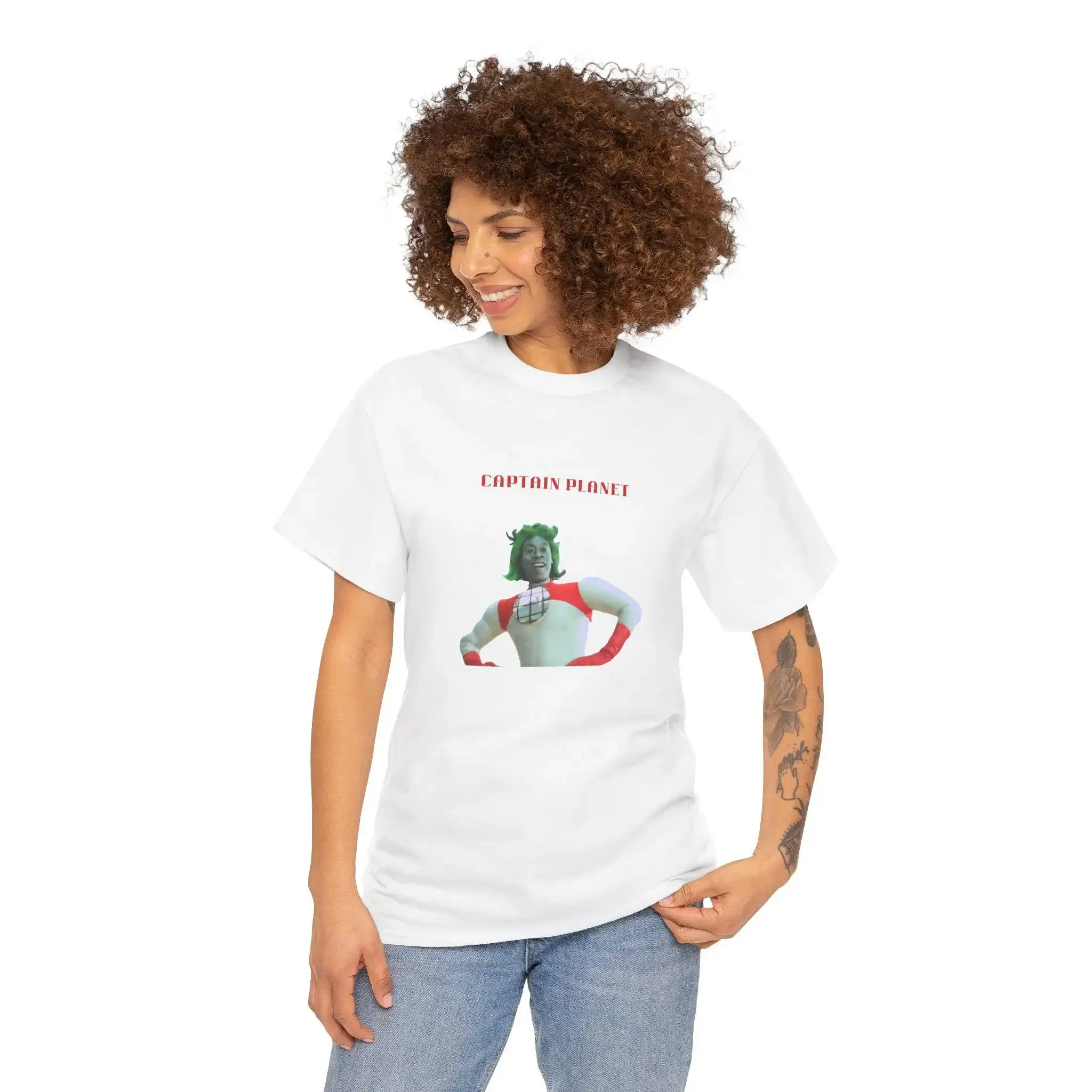 Funny Captain Planet T Shirt Environmental ActivisT Earth Day Eco Friendly Top Climate Change Awareness Sustainable Clothing