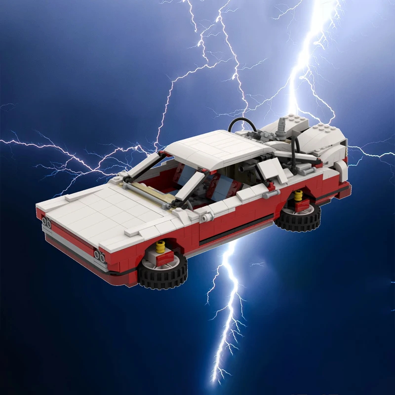 In Stock MOC Back to the Future II - DeLorean Time Machine Building Blocks 10220 T1 Camper Van Modified Bricks Cars DIY Toy Gift