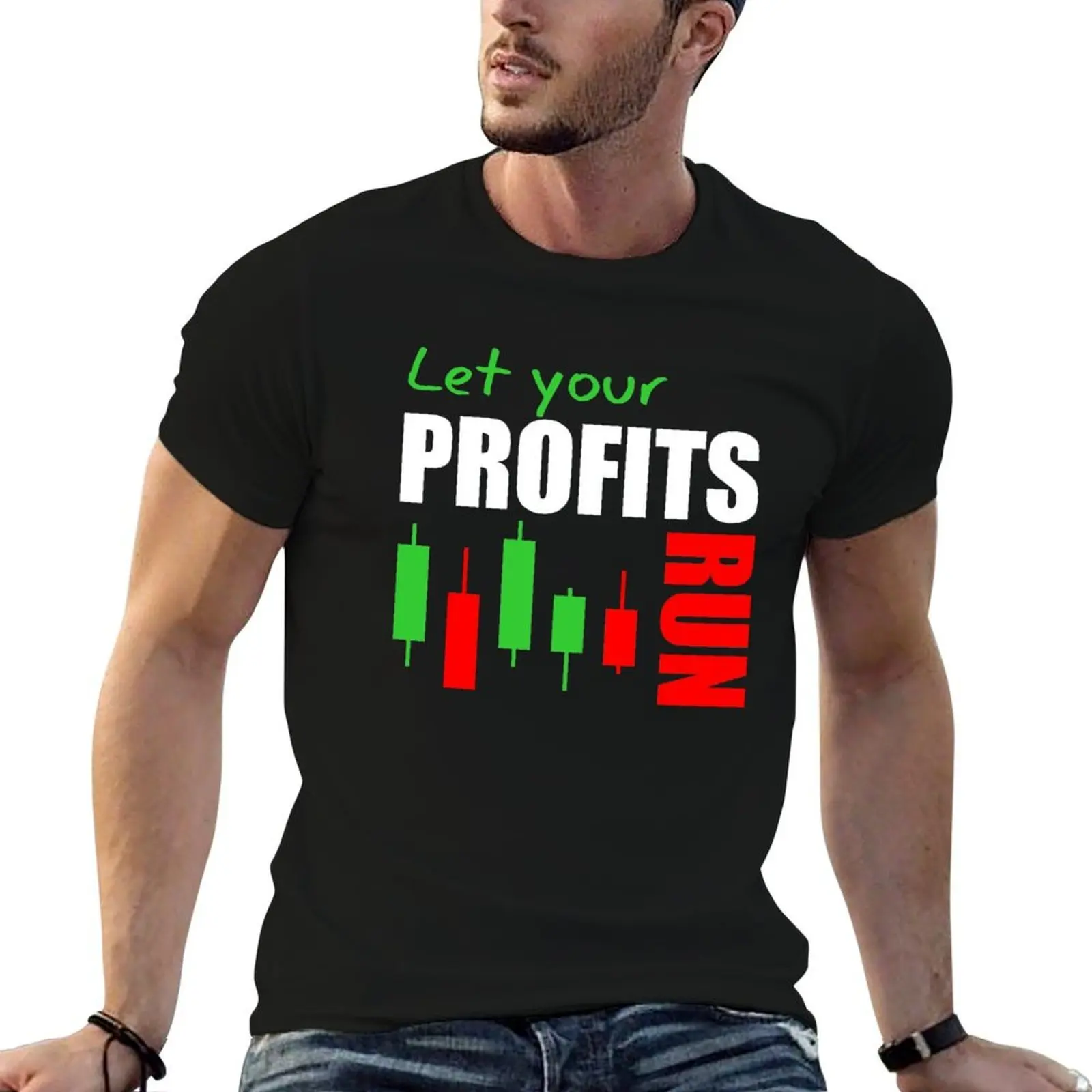 

fx Forex stock market trading forex trader let winners run T-Shirt man t shirt graphic t shirts for man pack white T-Shirt