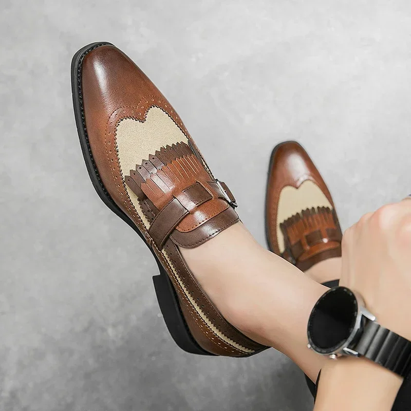 

Men Tassel Casual Shoes Fashion Men Shoes Handmade White Mens Loafers Moccasins Slip On Men's Flats Male Grace Driving Shoes