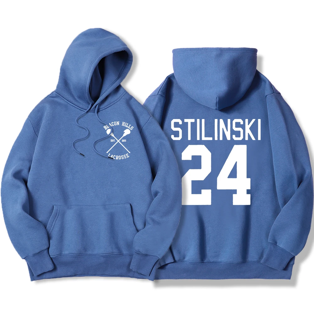 Stilinski 24 Printing Clothing Mens Hip Hop Streetwearpullovers Crewneck Personality Hoodies Casual Fashion Fleece Hoody Men