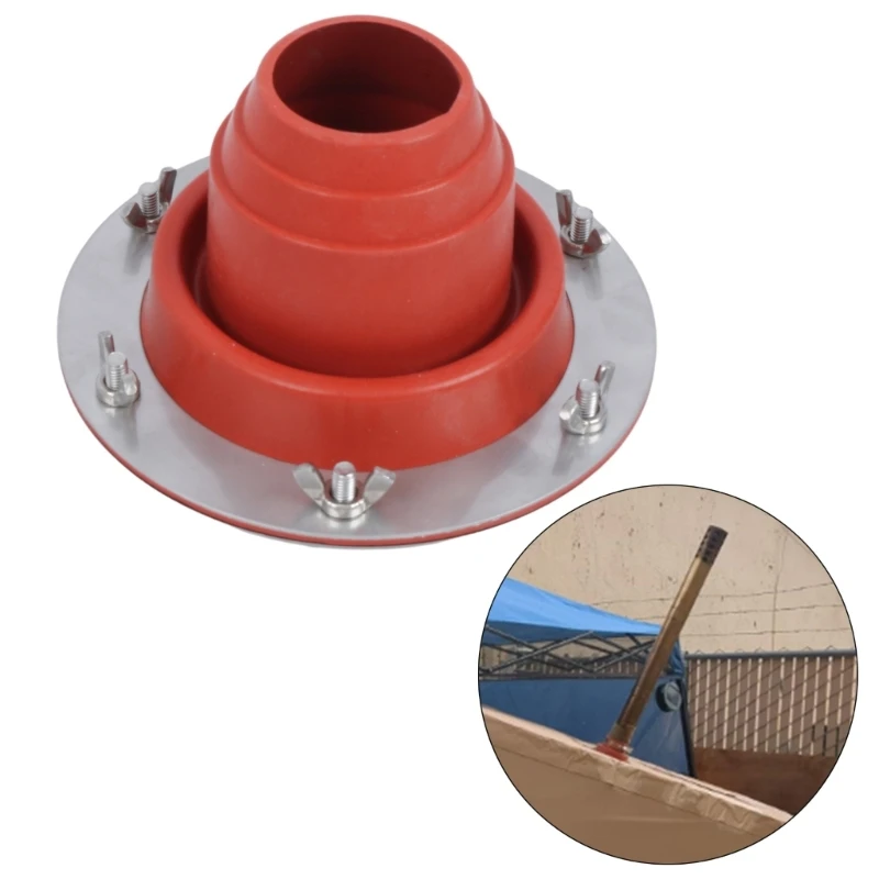 Hot Tent Stove Socket Silicones Highly Temp Tent Roof Stove Socket for Chimneys Dropshipping