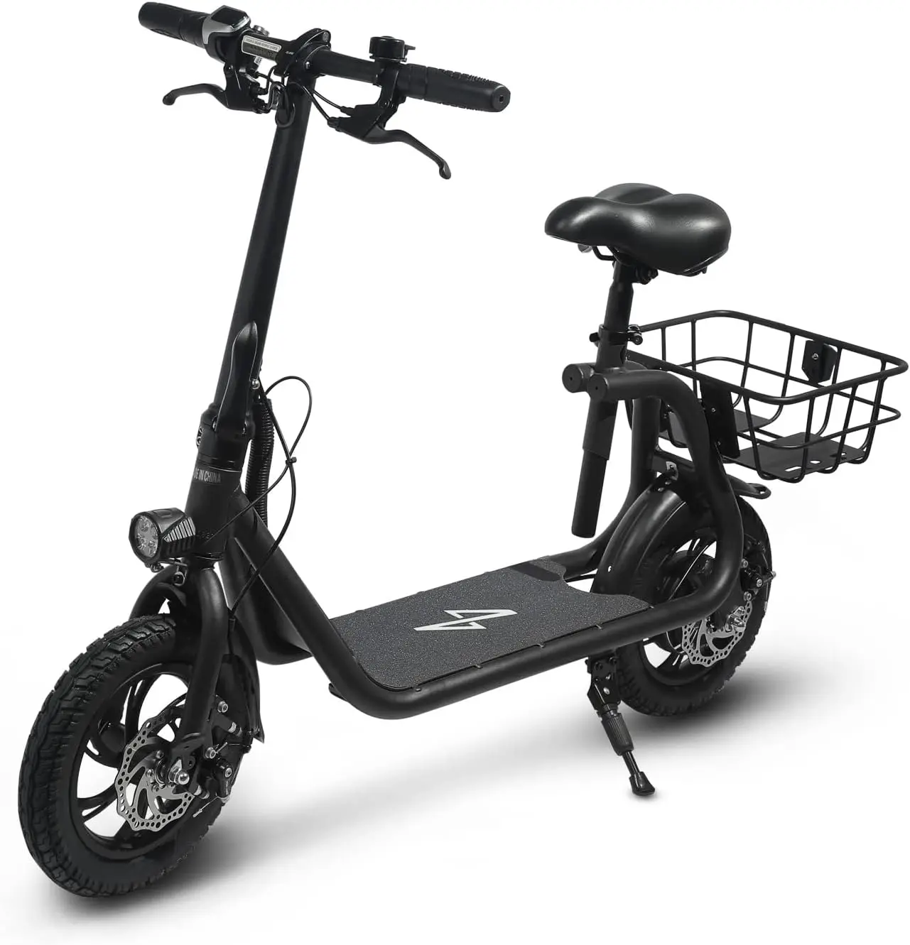 hantomgogo Commuter R1 -Electric Scooter for Adults - Foldable Scooter with Seat &Carry Basket -450W Brushless Motor 36V -15MPH