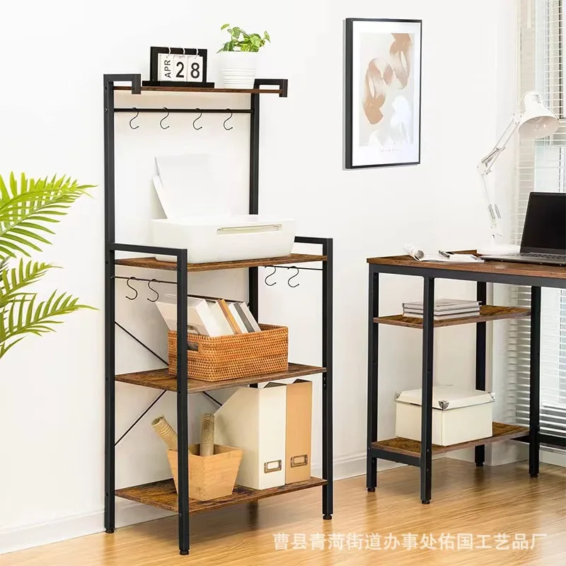 Modern Simple Multipurpose Kitchen Storage Rack Wrought Iron Oven Removable Shelf Partition Flower Rack Vegetable Rack