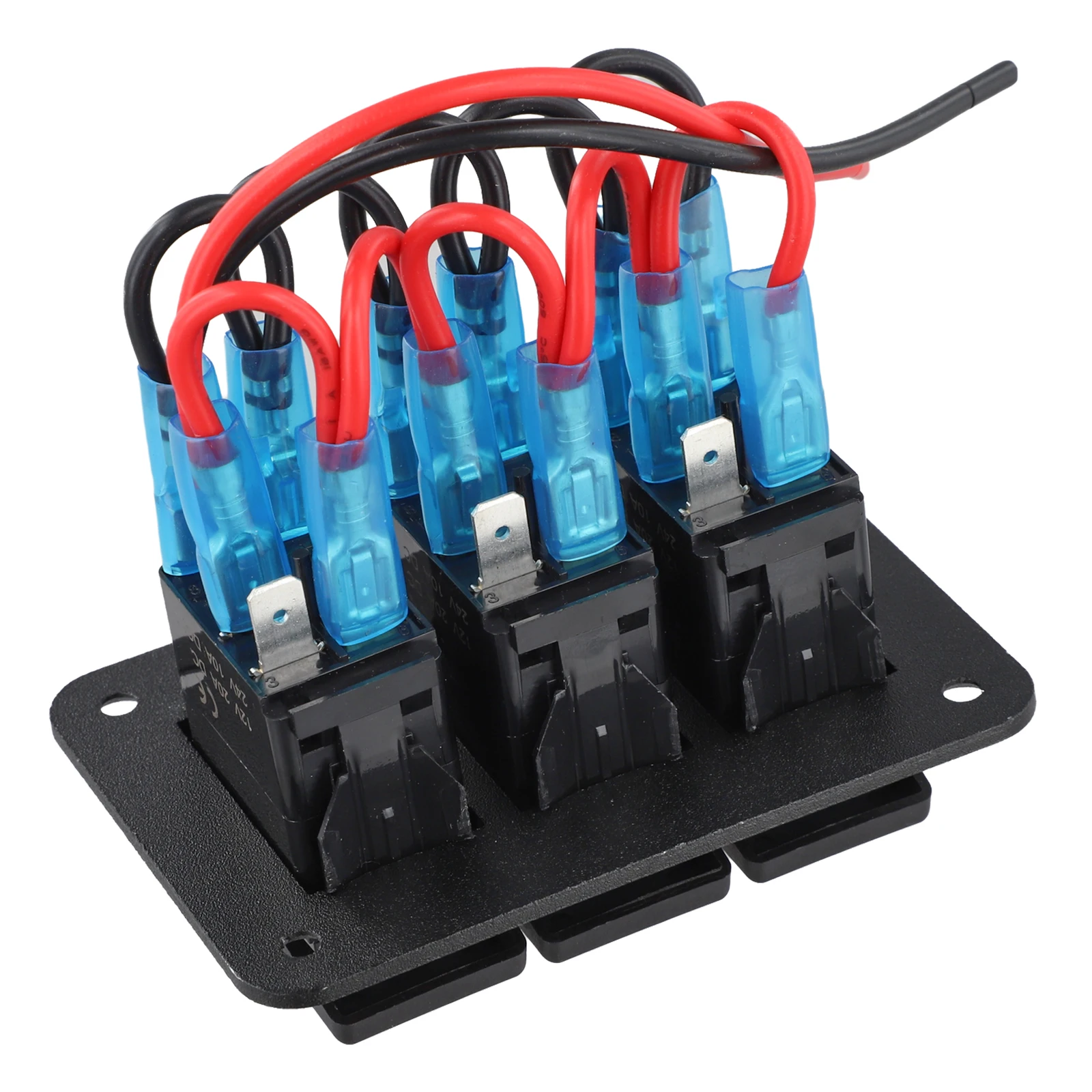 

Черный 11*11*7 см универсальный автомобиль для автофургона, панель переключателя для яхты, тумблер с подсветкой, сменные автомобильные аксессуары