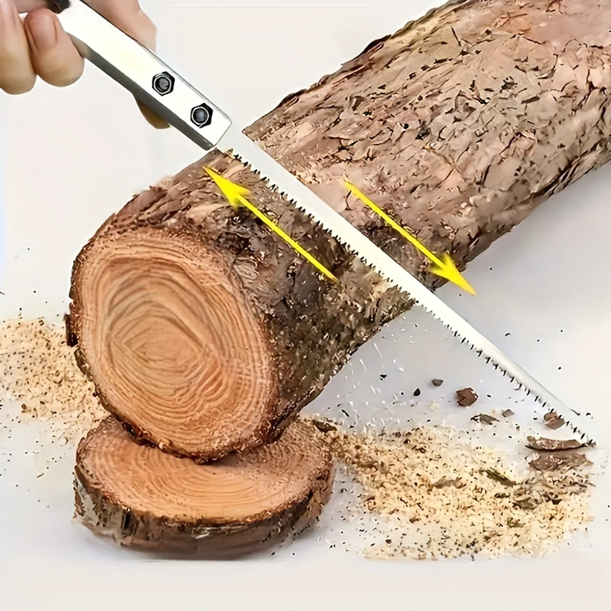 2Pcs Japanese Style Manual Hand Saw, Durable Wood Cutting Pruning Saw for Garden Trimming Camping Outdoor Use