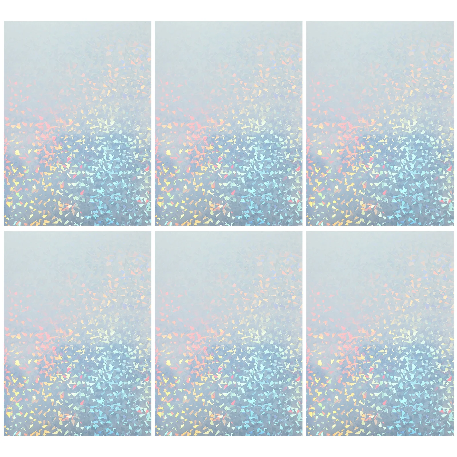 

10 Sheets Adhesive Printable Holographic Sticker Paper Label Printer Sheets Colorful Photo Copy Paper For Office Supplies