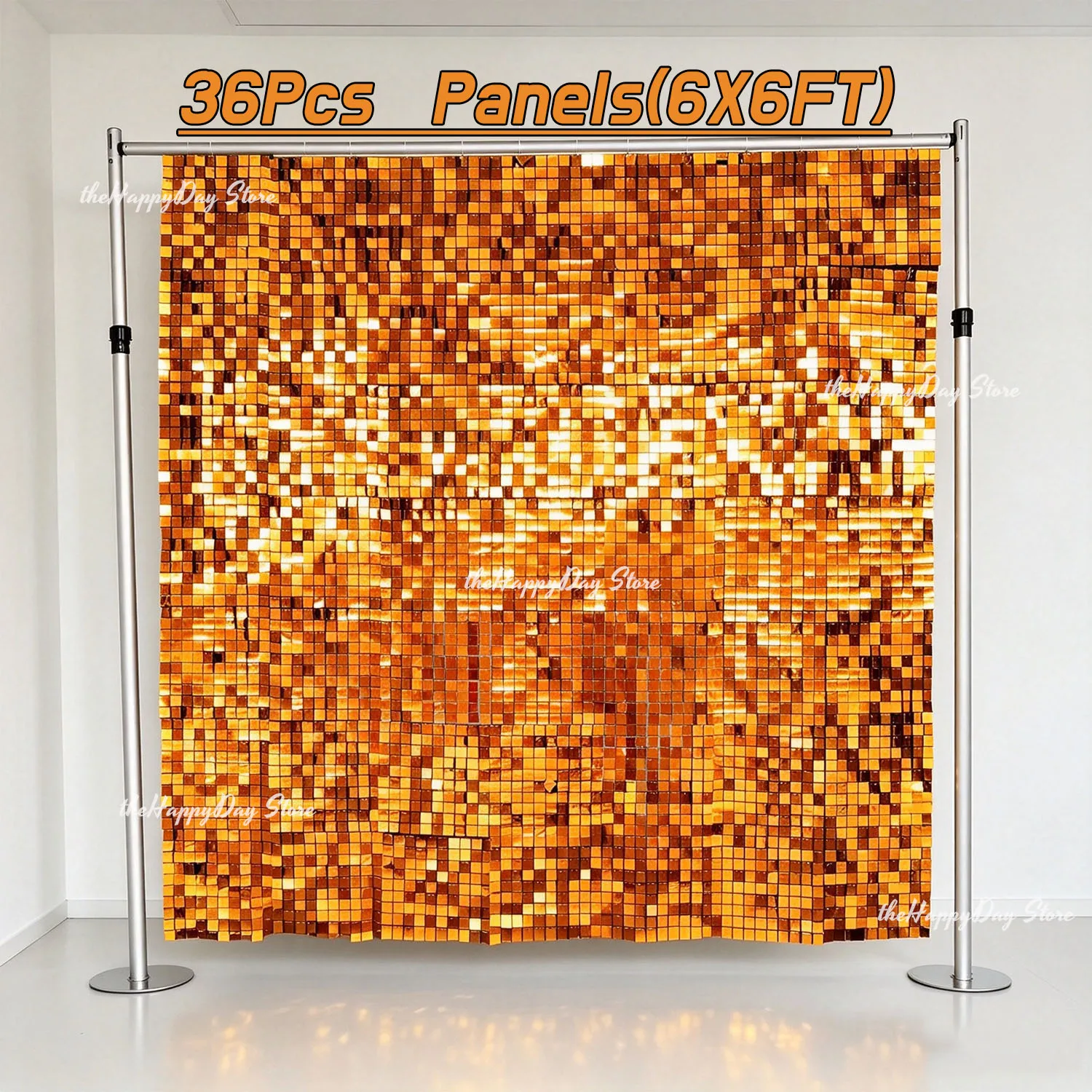 18-3Pcs Shimmer Wall Backdrop - Sequin Fabric Panel ulasan dan harga