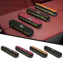 Car Temporary Parking Plate Rolling Phone Number Card Accessories For Land Rover Freelander L2 LF Range Rover Evoque 3 4 Discove