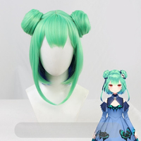 VTuber Rushia Uruha Cosplay Wig Anime Roleplay Party Costume Prop Synthetic Hair