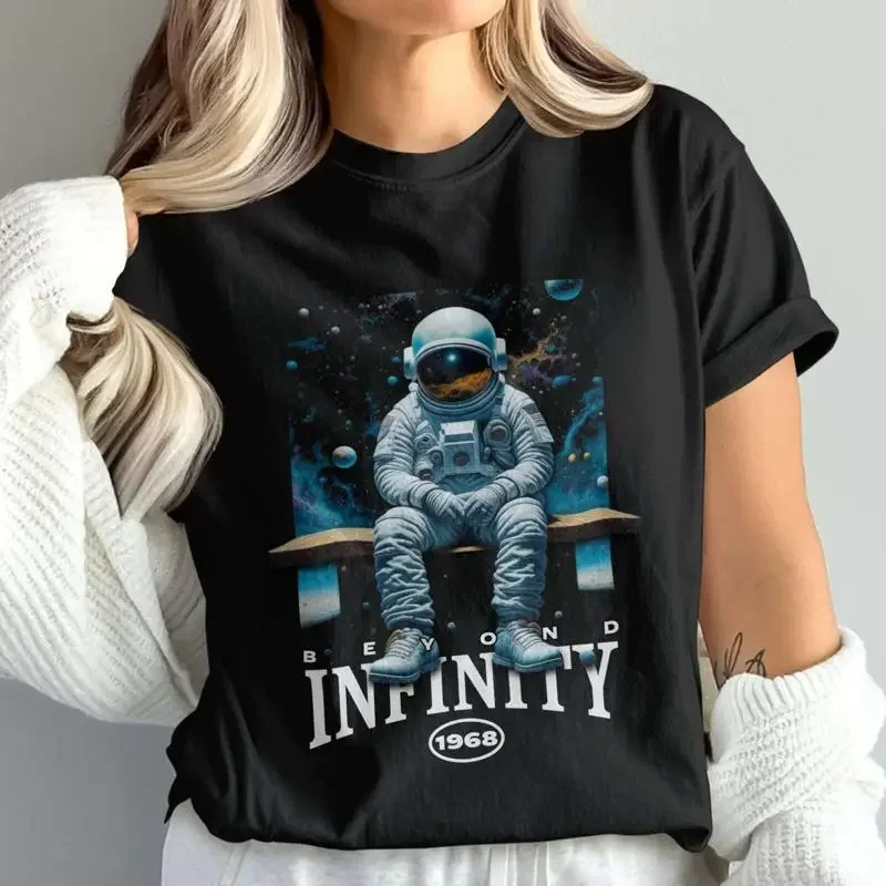 Cool Spaceman T Shirt Beyond Infinity Vintage Space Astronaut Sit