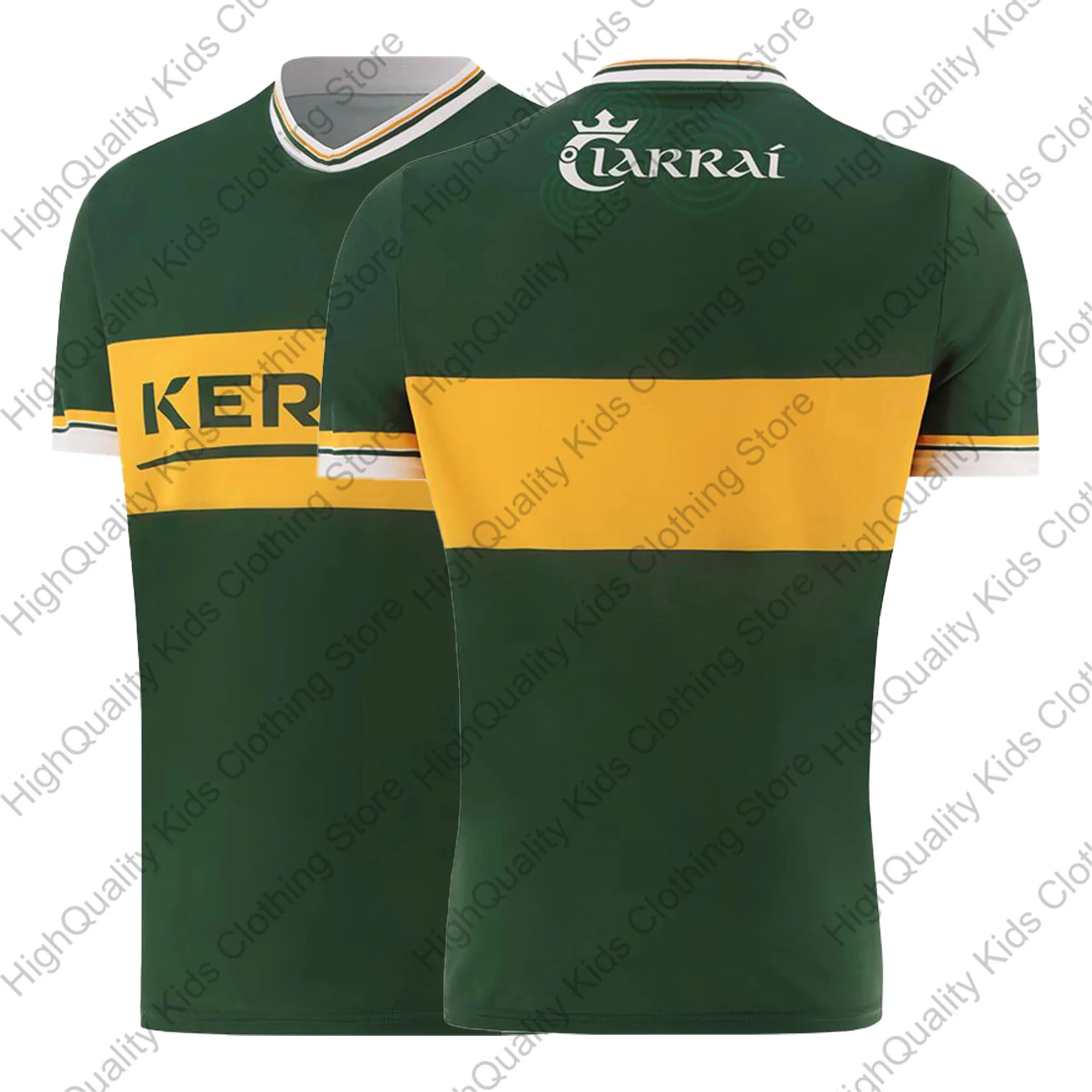 2024 New Arrival Kerry GAA Home Football Jersey For Adults Kids Summer Sports Soccer Training Tee Aldults Kids Tops Clothing