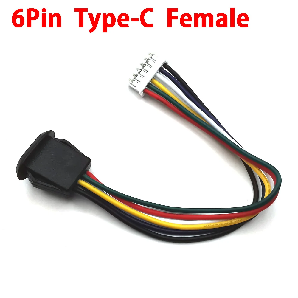 1pcs 4Pin 6Pin USB 2.0 Female Power Jack 2P 4P 6P USB2.0 Charging Port Connector Data Interface with Cable USB Charger Socket