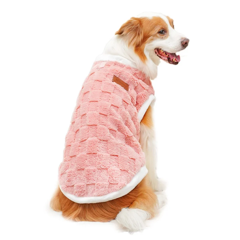 Cross-Border Pet Clothes Autumn and Winter New Cotton Clothes Plush New Clothing Golden Retriever Dog Golden Retriever