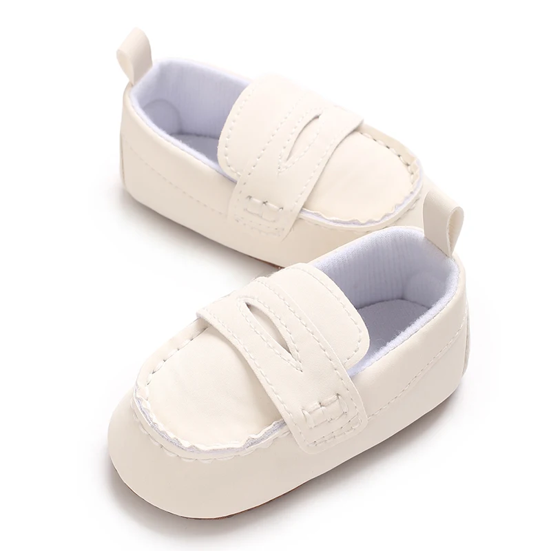 Einfarbige, lässige Baby-Wanderschuhe mit weicher Sohle, geeignet für Säuglinge und Kleinkinder im Alter von 0–1 Jahren, Bohnenschuhe und Vorfußschuhe – Detail 8