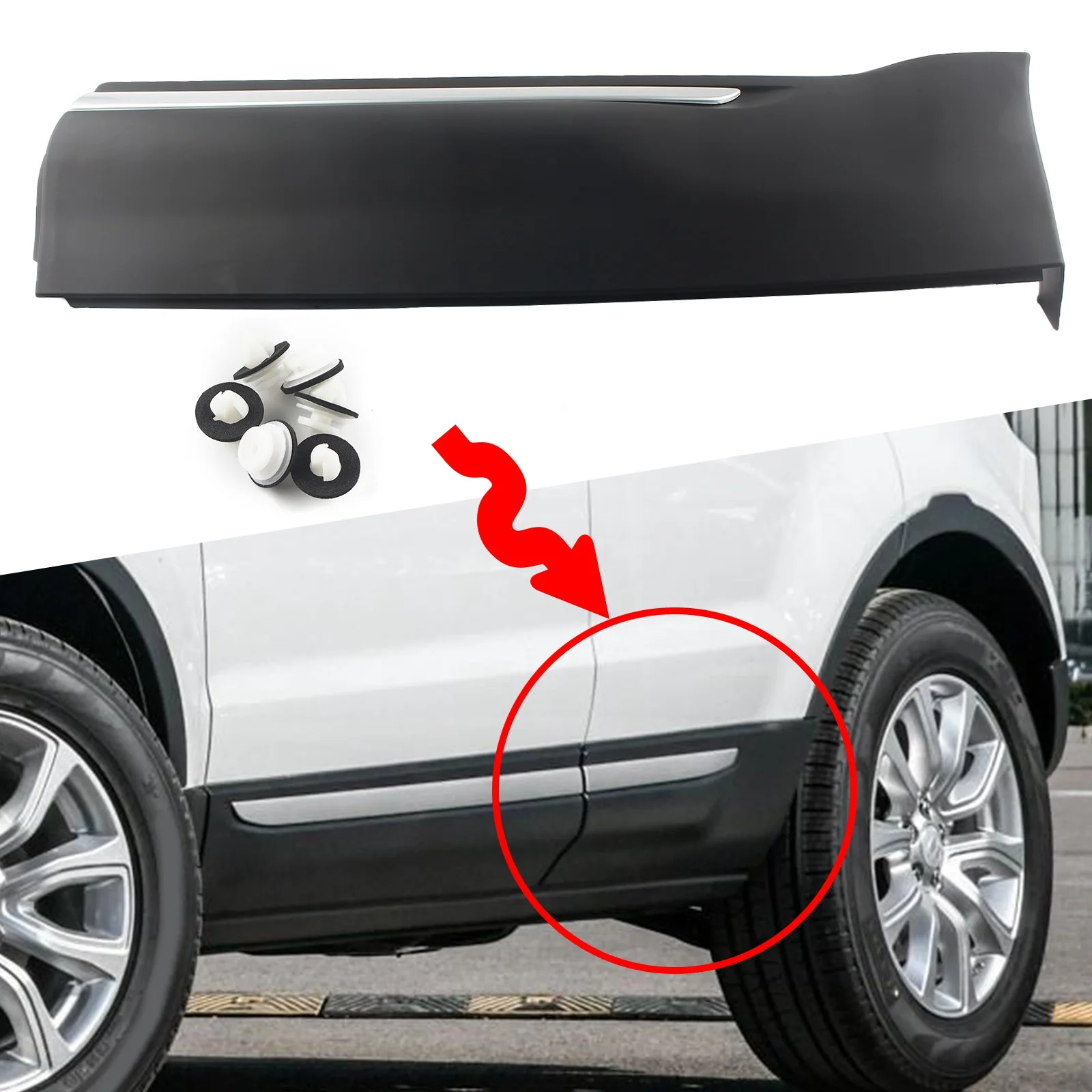For Land Rover LR2 L359 Freelander 2 2006-2016 Rear Left Right Door Exterior Panel LR002520