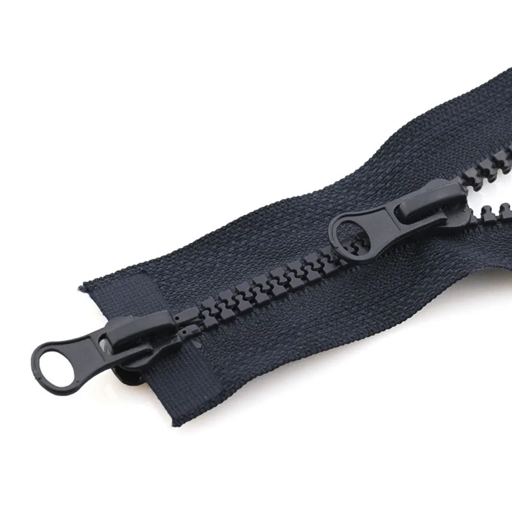 90cm Two Way Chunky Zip Portable #5 Double Slider Jacket Long Zips Plastic Teeth Zipper Open End Resin Zipper