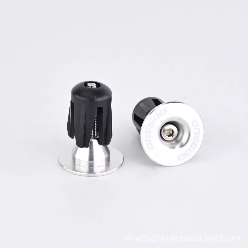 1쌍 자전거 핸들바 엔드 플러그 알루미늄 합금 산악 도로 자전거 핸들바 엔드 캡 자전거 다색 잠금 핸들 커버