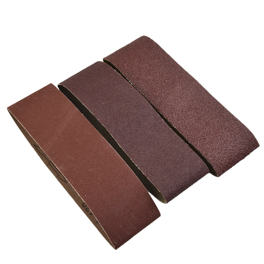 

Kit Sanding Belt Workshop Alumina Polishing Sandpaper Supplies Tool 3pcs 40 80 120 grit Equipment 76x533mm Abrasive