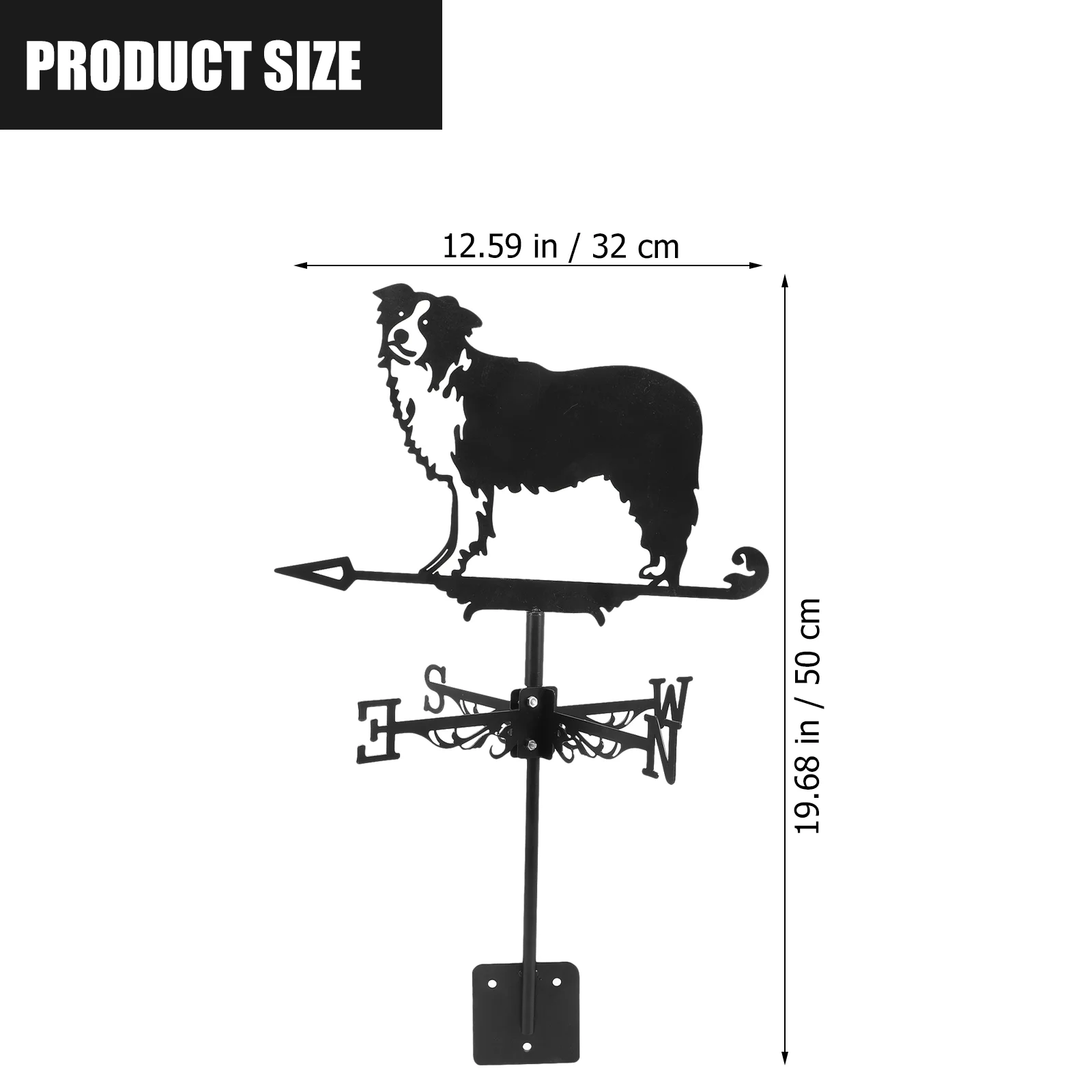 Wind Vane Animal Direction Indicator Weathervane Decorative Outdoor Yard Ornament Blade