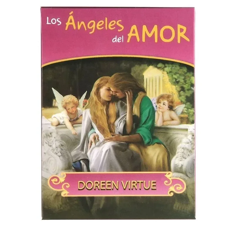 1 Box Of Los Angeles Del Amor Español Romance Angels Oracle Cards Spanish For Tarot Divination Card Game Board Game Cards