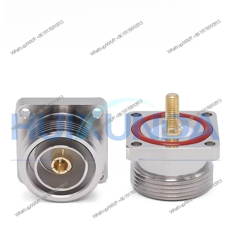 2pcs  L29-KFD-1-M5 DIN female seat with M5 thread with waterproof ring Four-hole flange fixed connector KFD-M5