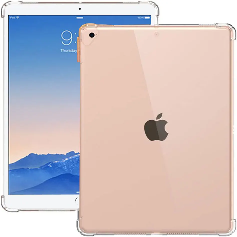 Tablet Case For Apple iPad Air 1 2 9.7 inch A1566 A1567 A1474 A1475 A1476 Transparent TPU Silicone Shell Anti-drop Airbag Cover