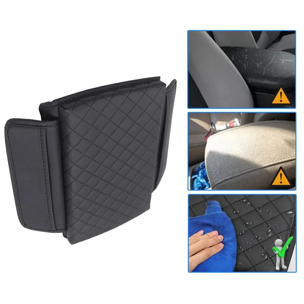 

1Pc Leather Car Auto Inner Center Storage Armrest Cover Luxurious Protective Pad Pocket Storage Accessories for Tesla Model 3/Y