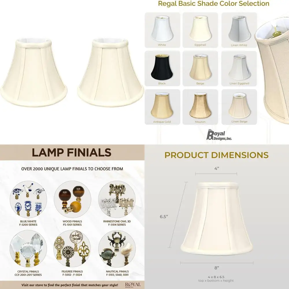 غطاء مصباح True Bell الأساسي مع UNO Fitter، 4x8x6.5، قشر البيض، عبوتان، ملحقات الإضاءة بأسعار معقولة