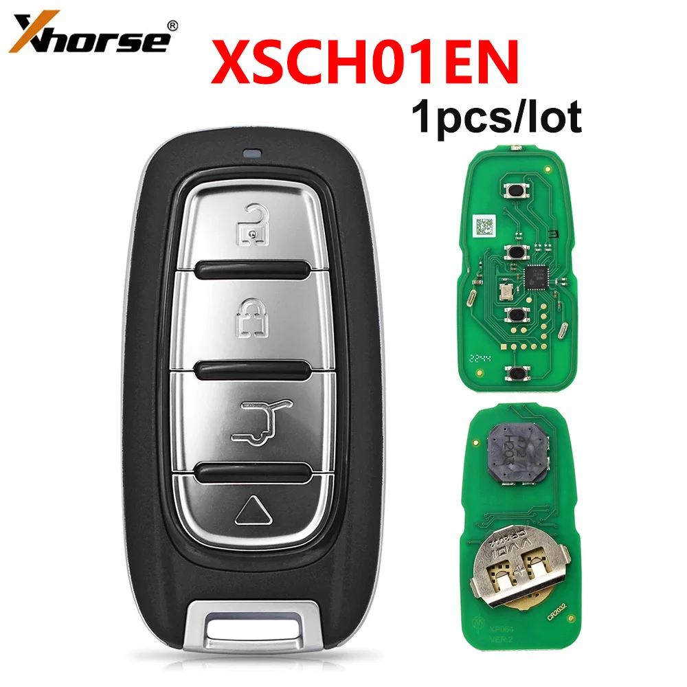 1pcs Xhorse XM38 Universal Smart Key XSCH01EN KE.LSL Style Support 4D 8A 46 48 49 MQB48 MQB49 for VVDI MINI VVDI Key Tool VVDI2