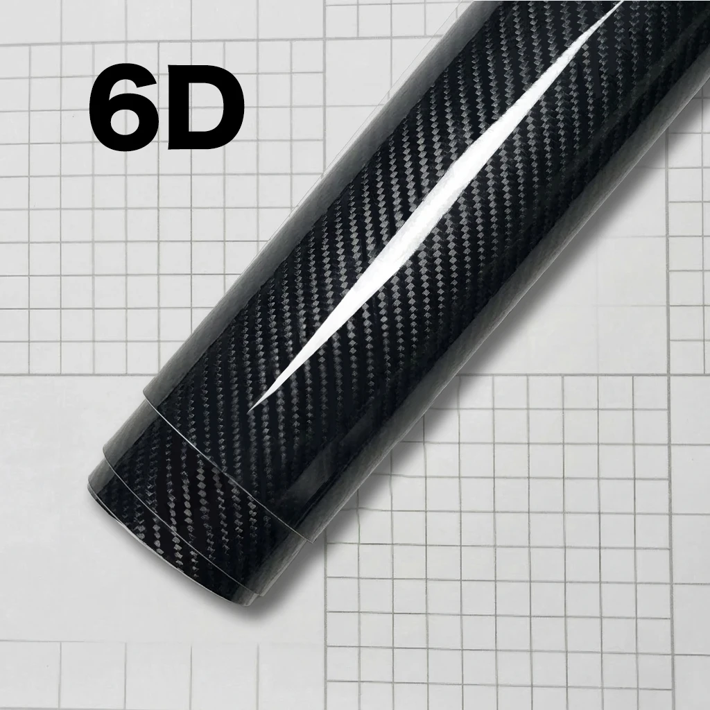 1-6m Koolstofvezel Auto Body Vinyl Wrap Matte Accessoires Glanzend Zwart Sticker 3D 4D 5D 6D Auto Folie Cover Decoratie Film