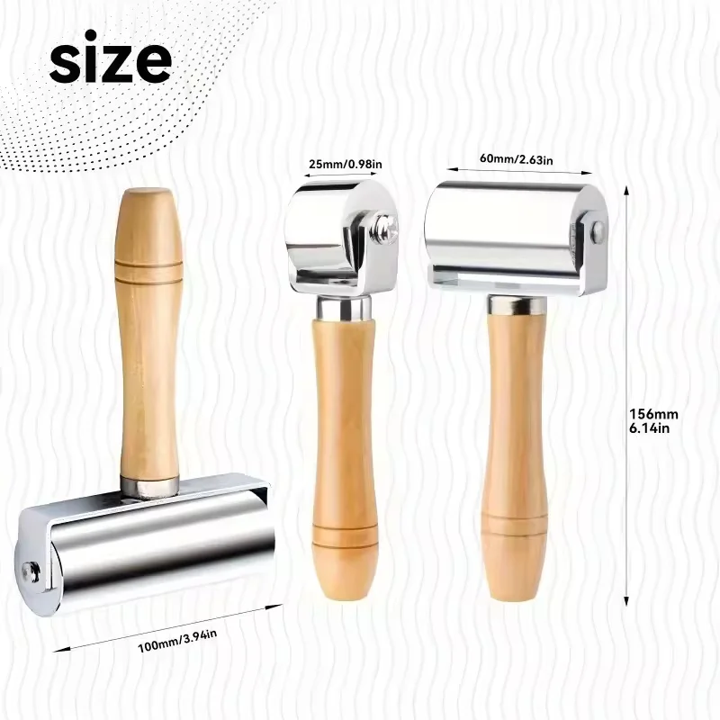 1PC For Leather Craft Leather Glue Laminating Roller Leather Press Edge Roller Platen Tools for Craft DIY Laminating Tool