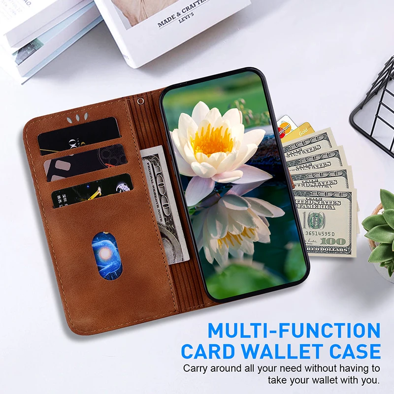 Casing Ponsel Kulit untuk Samsung Galaxy M32 M34 M53 M54 M13 M14 4G 5G M31S M21S M35 M55 M15 M16 M23 M36 Sampul Dompet Slot Kartu