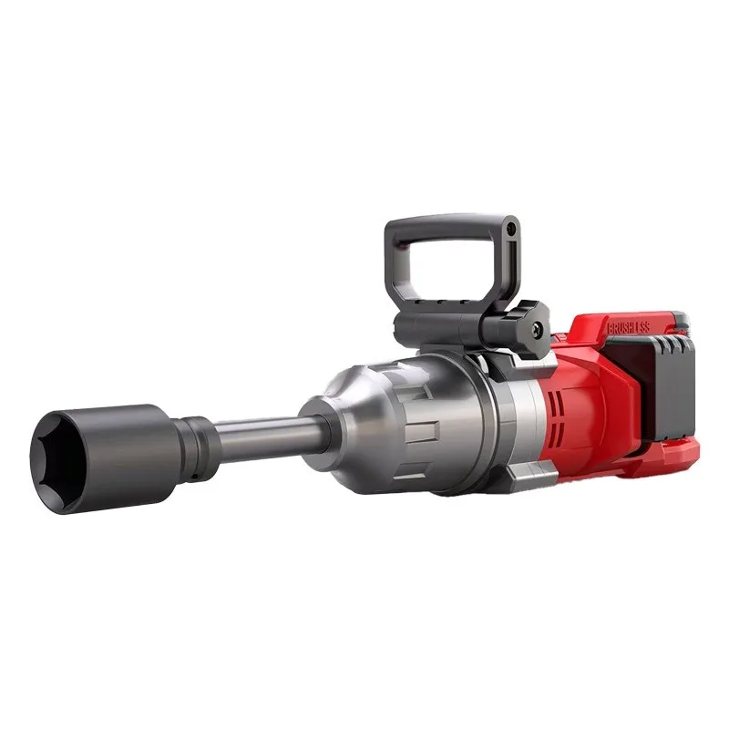 ประแจบล็อกไร้สายระดับมืออาชีพสำหรับยานยนต์ แรงบิดสูง มอเตอร์ไร้แปรงถ่าน 20V แบตเตอรี่คู่ เทคโนโลยี Wind Cannon สำหรับงานอุตสาหกรรม