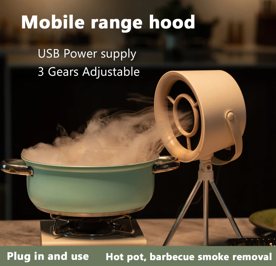 Mini cappa da tavolo grande aspirazione casa ristorante pentola calda barbecue deodorizzazione purificatore di fumi macchina di scarico del fumo portatile