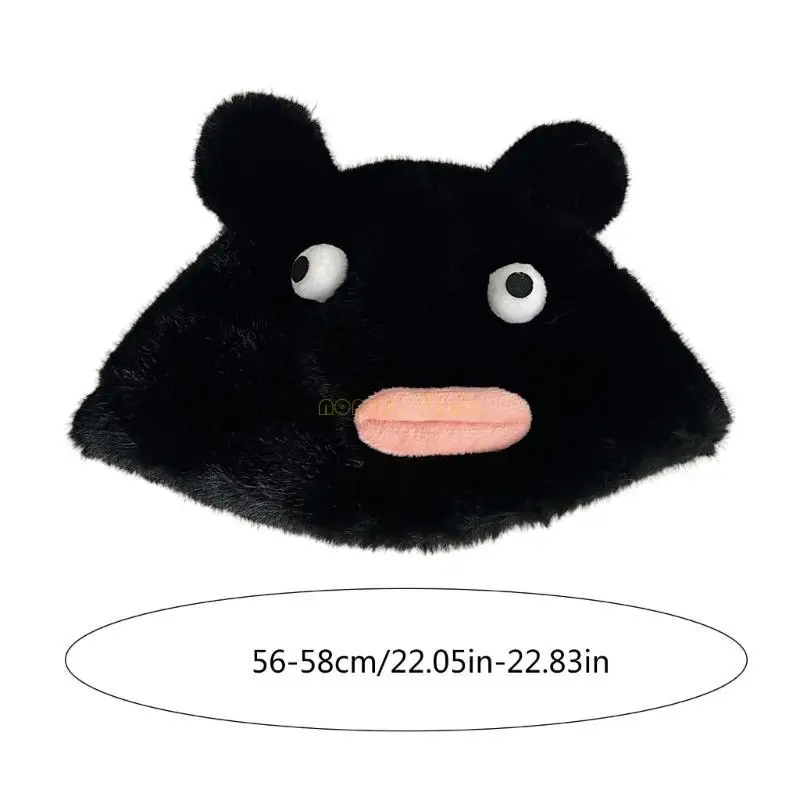 31BF مضحك قبعة الكرتون الجدة الدب الأذن قبعة صغيرة قبعة الشتاء الجمجمة قبعة فتاة التزلج قبعة #6